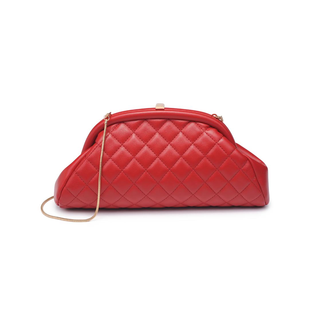 Product Image of Urban Expressions Ava - Quilted Clutch 840504200687 View 5 | Red