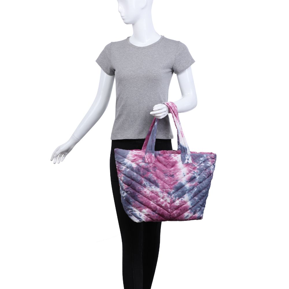 Product Image of Urban Expressions Kickoff Tote NA-840611177803 View 5 | Pink Tie Dye