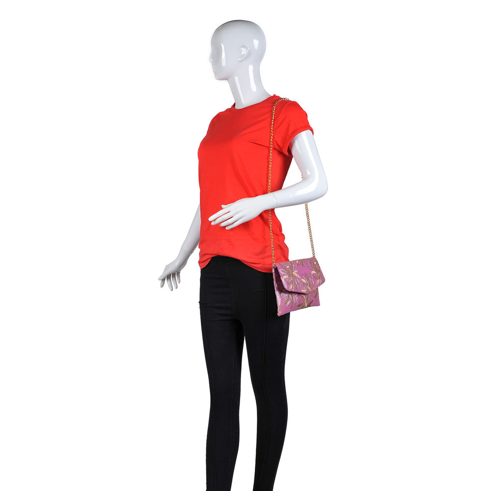 Product Image of Urban Expressions Tessa Clutch 840611144096 View 5 | Pink