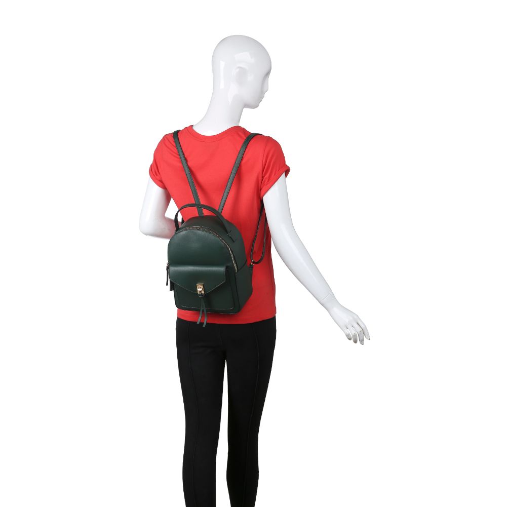 Product Image of Urban Expressions Gemma Backpack 840611165633 View 5 | Hunter Green