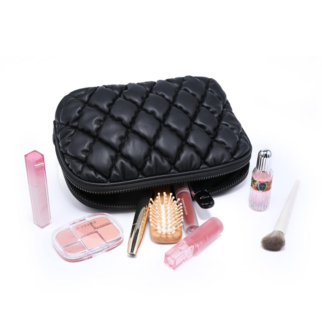 Urban Essentials Padded Prime Cosmetic & Travel Organizer Dome Pouch 840504207587 View 5 | Black