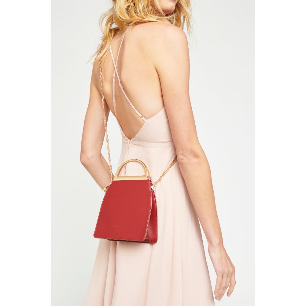 Woman wearing Wine Urban Expressions Harriet Crossbody 840611175380 View 1 | Wine