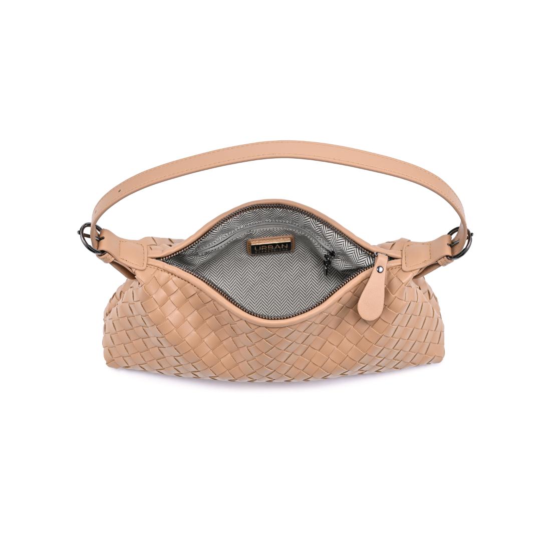 Woman wearing Camel Urban Expressions Audrey Shoulder Bag 840504204098 View 9 | Camel
