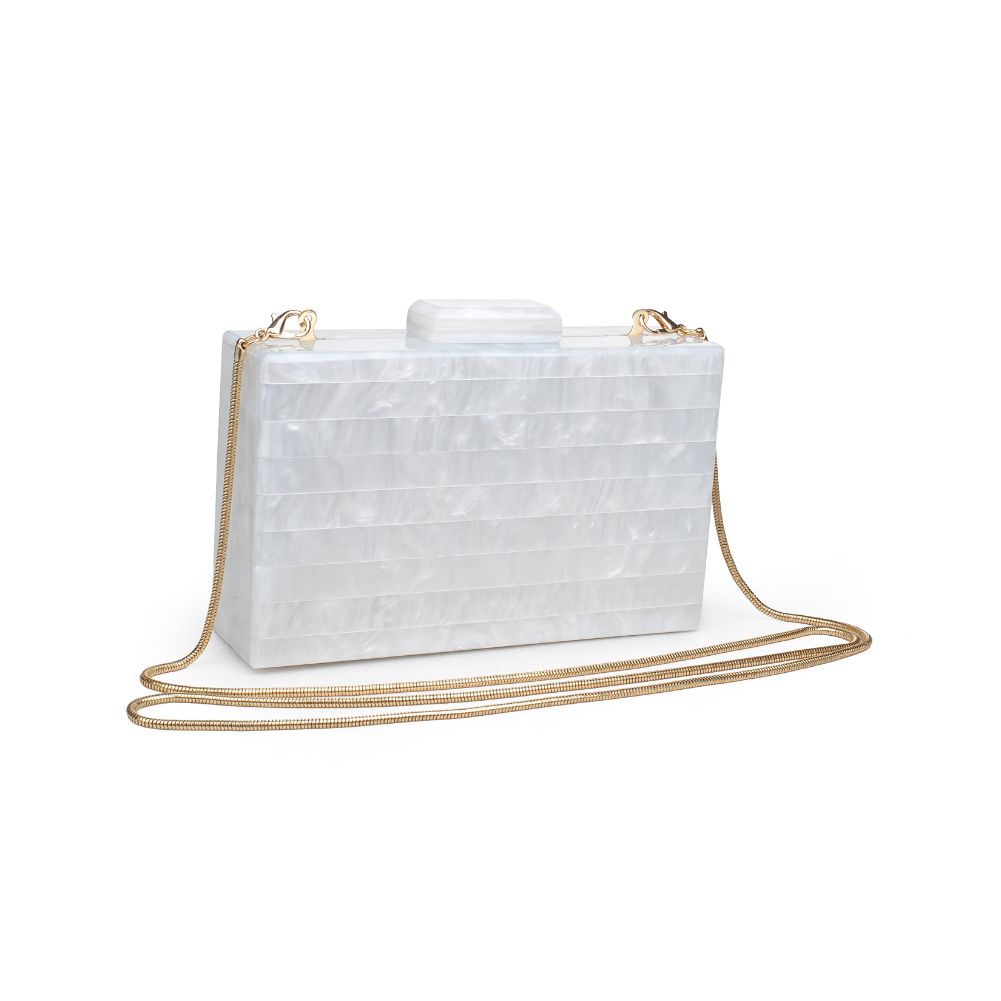 Product Image of Urban Expressions Ariel Evening Bag 840611171337 View 2 | Ivory