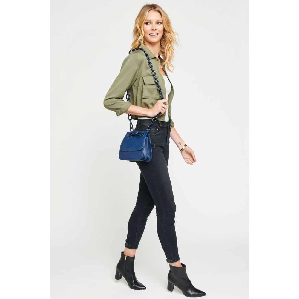 Woman wearing Navy Urban Expressions Whitney Crossbody 840611165206 View 4 | Navy