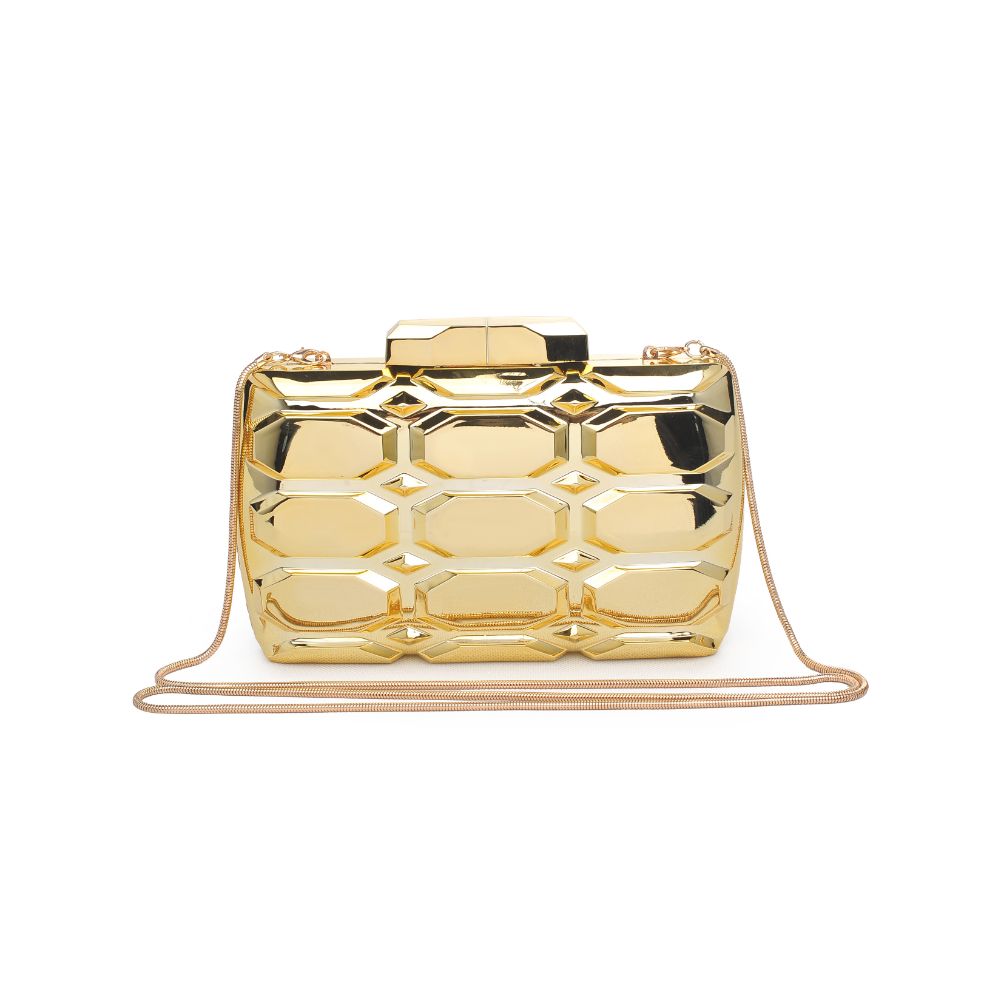 Product Image of Urban Expressions Rexha Evening Bag 840611171641 View 5 | Gold
