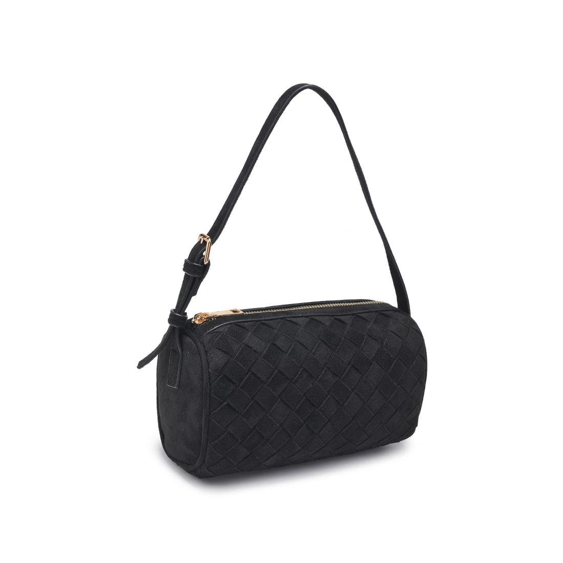 Product Image of Urban Expressions Rose Shoulder Bag 840611199379 View 6 | Black