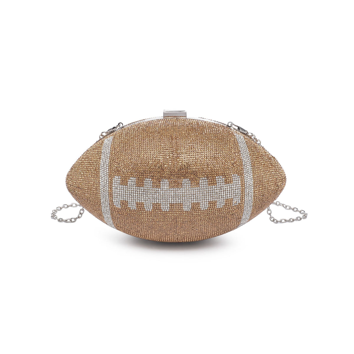 Woman wearing Brown Silver Urban Expressions Robbie Evening Bag 818209012249 View 7 | Brown Silver
