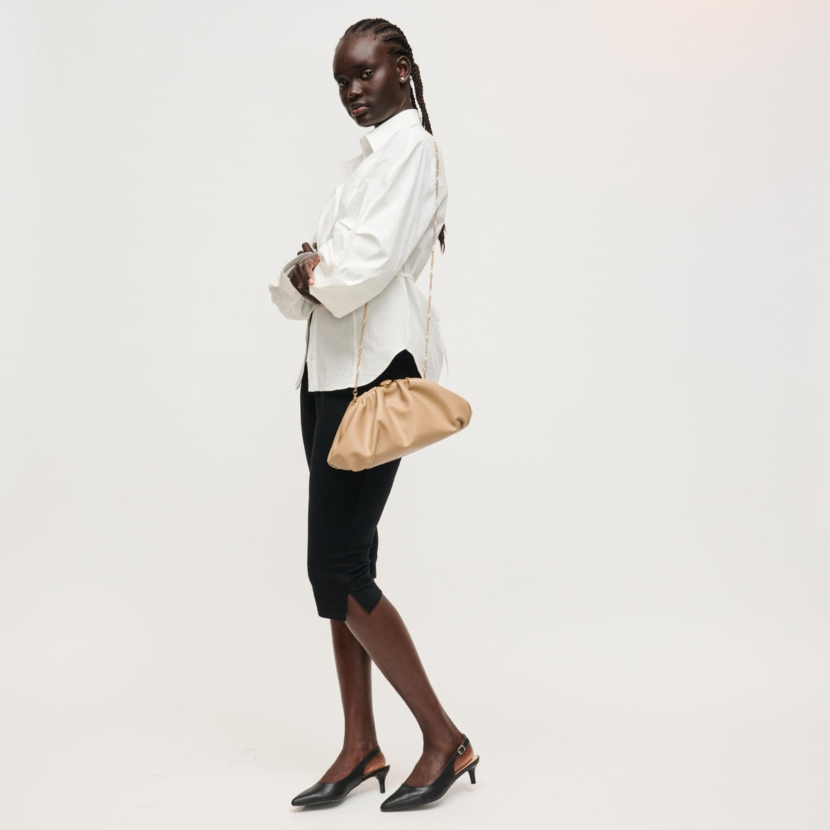 Woman wearing Natural Urban Expressions Jennifer Clutch 840504208218 View 3 | Natural
