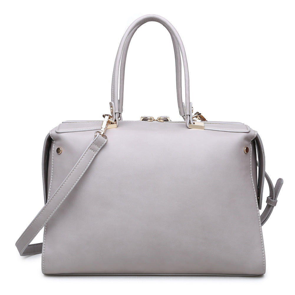 Product Image of Urban Expressions Nadia Satchel NA-840611149916 View 3 | Grey