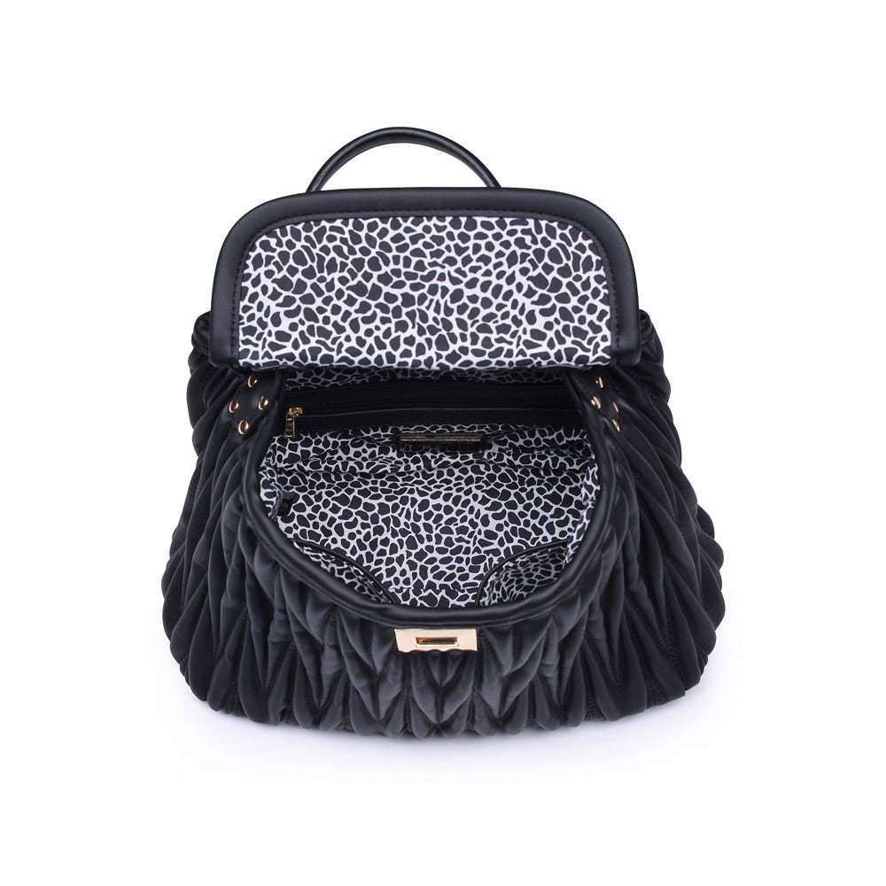Woman wearing Black Urban Expressions Peggy Satchel 840611160348 View 9 | Black
