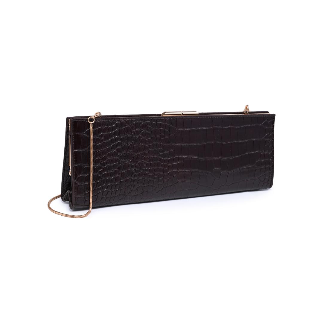 Urban Expressions Nazlee - Croc Clutch 840504212611 View 6 | Chocolate