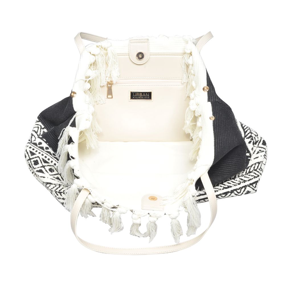 Product Image of Urban Expressions Vesper Tote 818209018005 View 8 | Black White