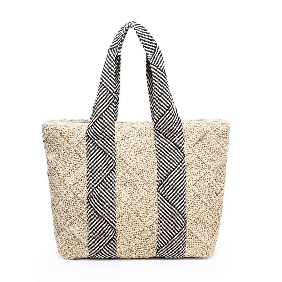 Woman wearing Ivory Urban Expressions Lorena - Straw Tote 840504203015 View 7 | Ivory