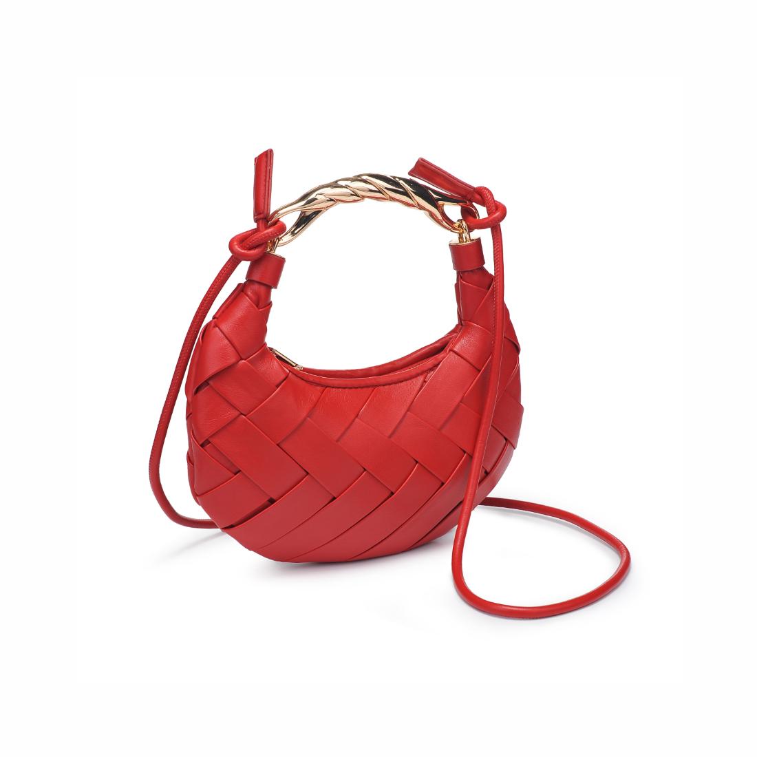 Woman wearing Red Urban Expressions Pamela Crossbody 840611147479 View 6 | Red