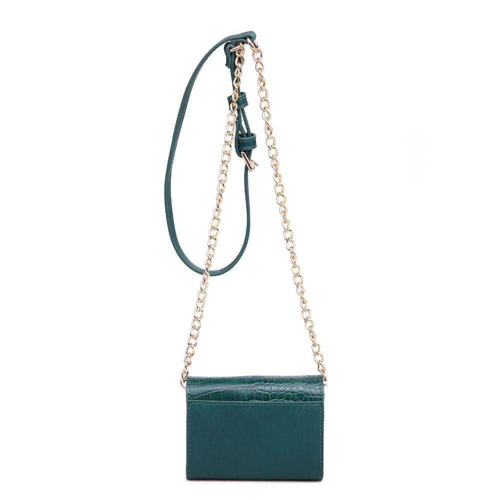 Product Image of Urban Expressions Jasmine - Croc Crossbody 840611165329 View 3 | Emerald
