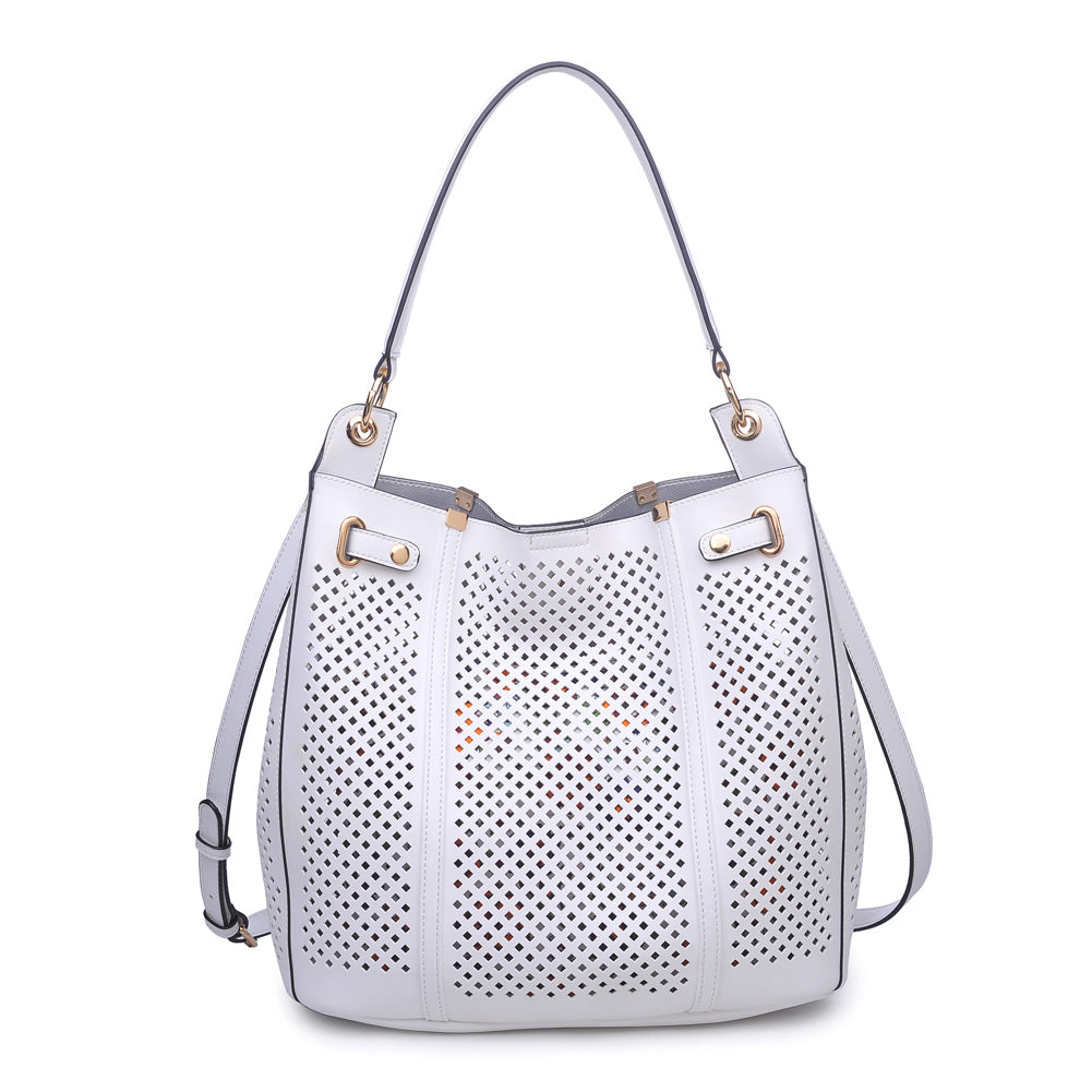 Woman wearing White Urban Expressions Darby Hobo NA-840611143419 View 5 | White