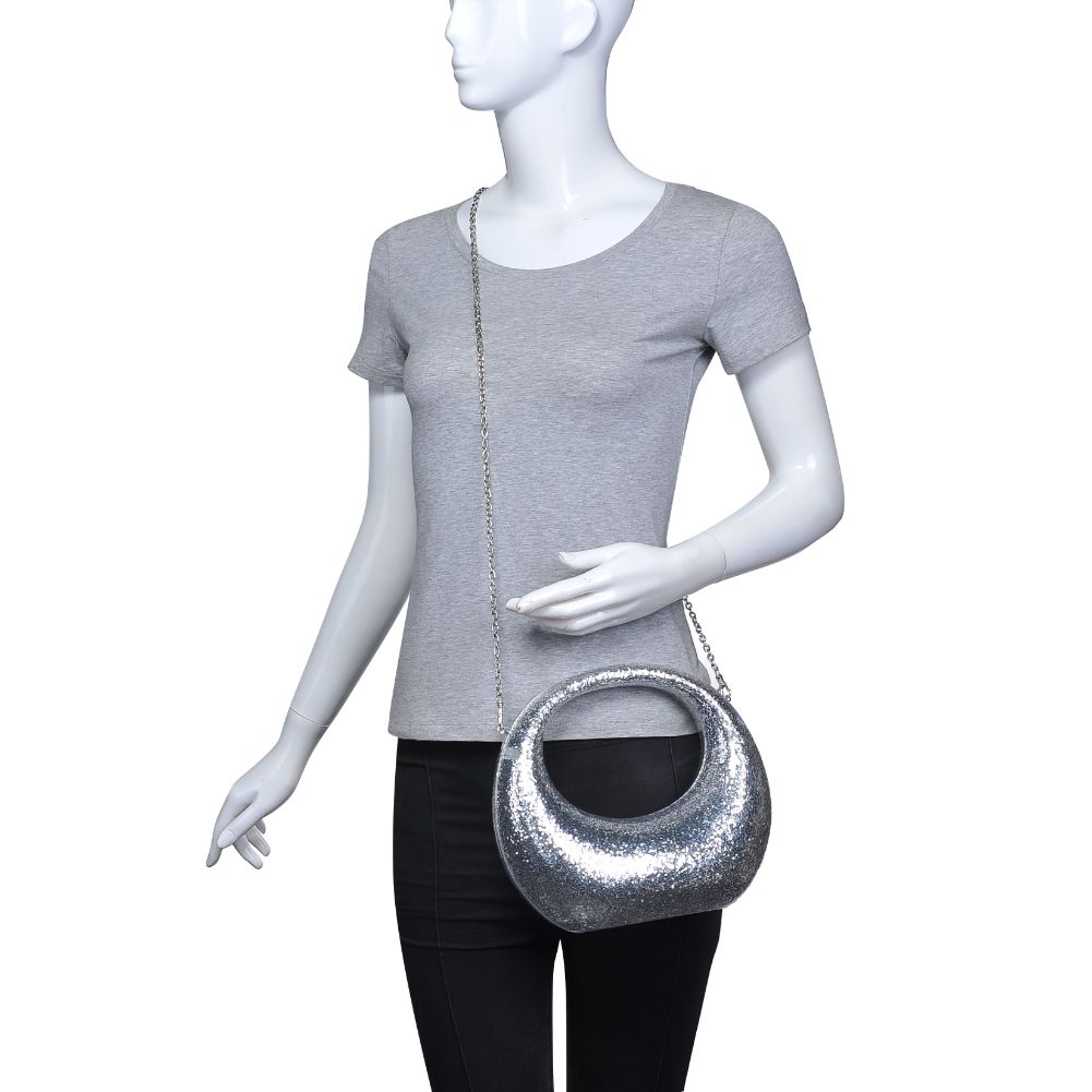 Product Image of Urban Expressions Trave Evening Bag 840611109989 View 5 | Silver