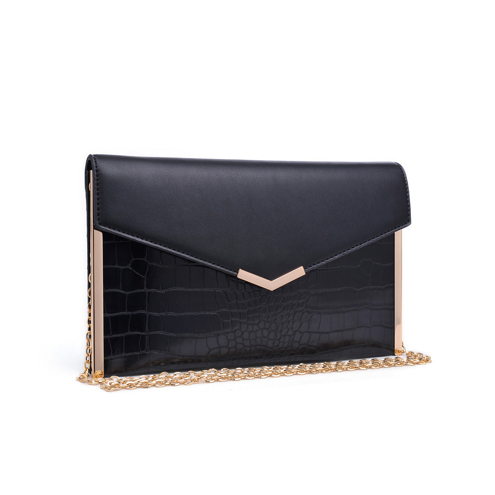 Product Image of Urban Expressions Heather Clutch 840611158161 View 2 | Black