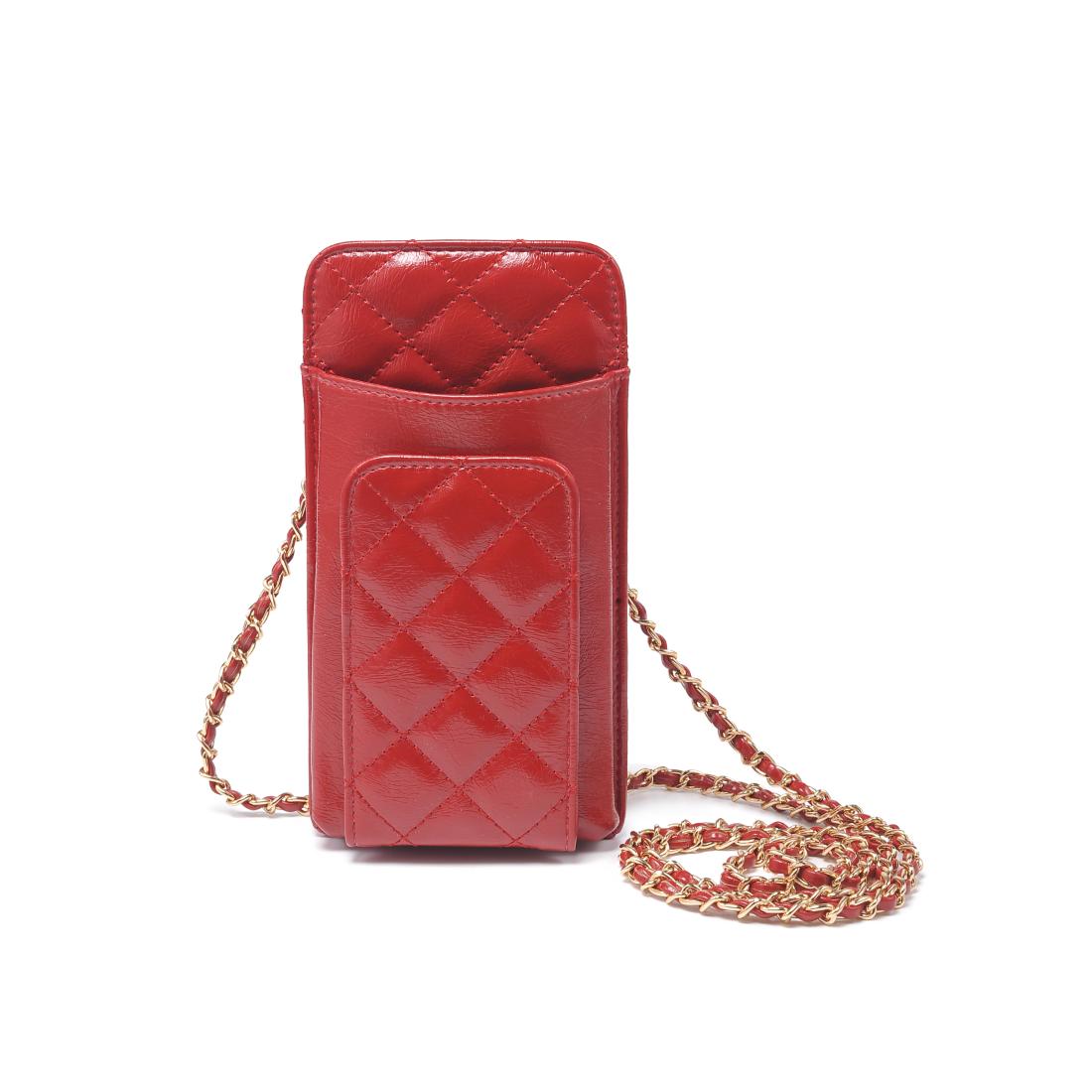 Woman wearing Red Urban Expressions Brianna 2.0 Cell Phone Crossbody 840504203749 View 5 | Red