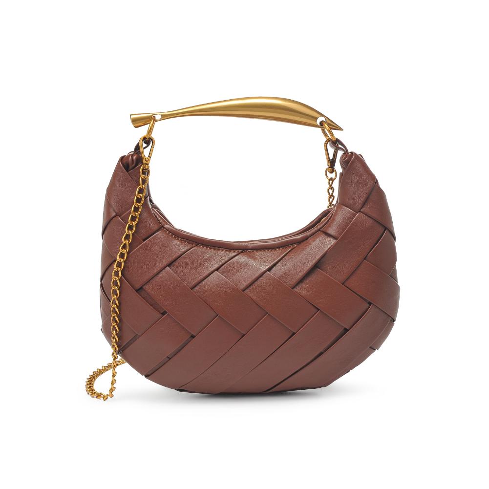 Woman wearing Espresso Urban Expressions Ursula Crossbody 840611193742 View 7 | Espresso