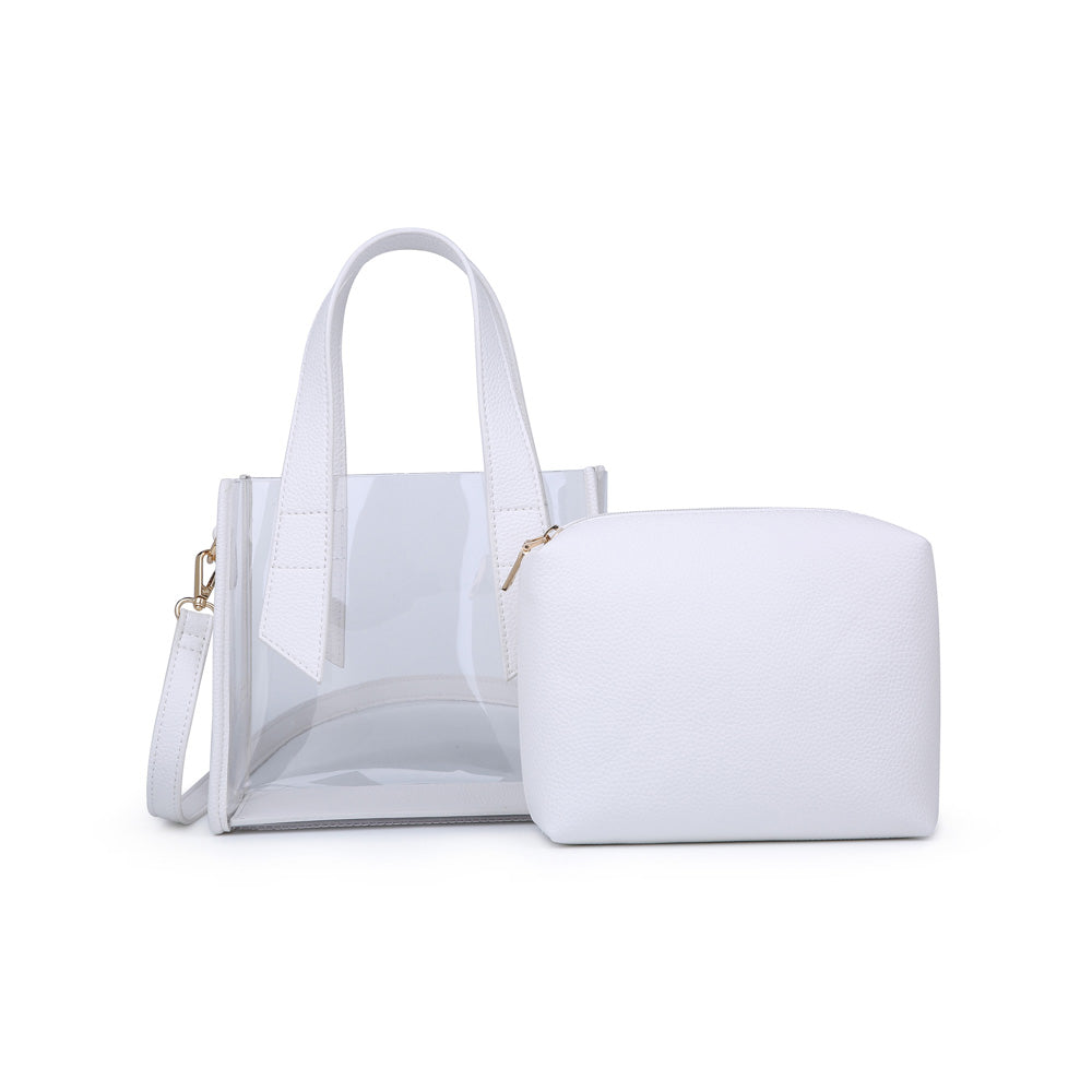 Woman wearing White Urban Expressions Kismet Mini Bag NA-840611161321 View 2 | White