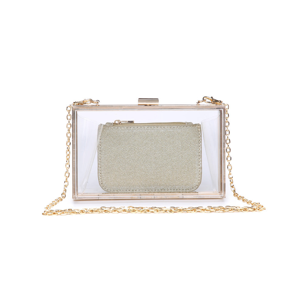 Woman wearing Clear Urban Expressions Lady Minaudiere 840611148445 View 5 | Clear