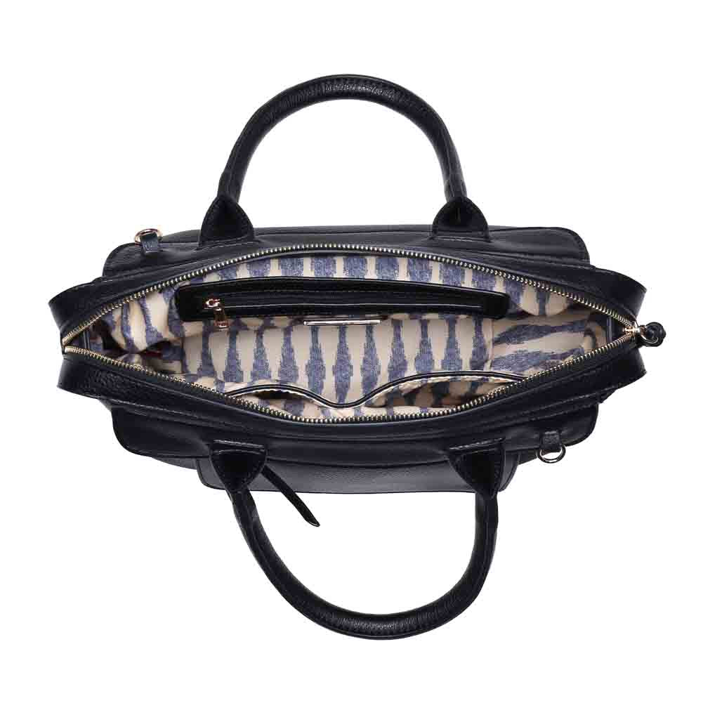 Product Image of Urban Expressions Orchid Satchel 840611140944 View 4 | Black