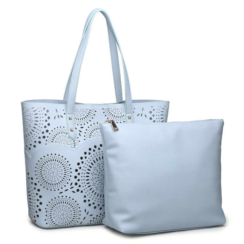 Product Image of Urban Expressions Aubrey Tote NA-840611161949 View 2 | Light Blue