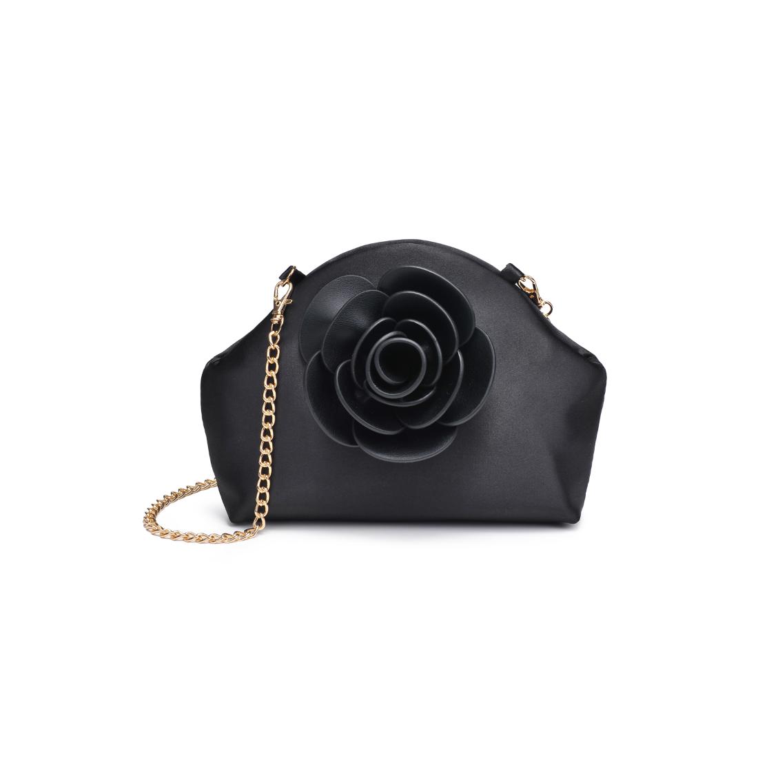 Woman wearing Black Urban Expressions Rose Crossbody 840611144270 View 5 | Black