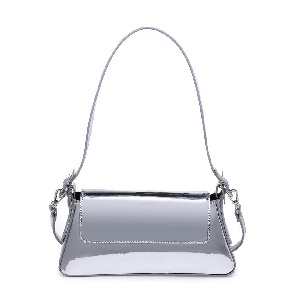 Woman wearing Silver Urban Expressions Donna Crossbody 840611120625 View 5 | Silver