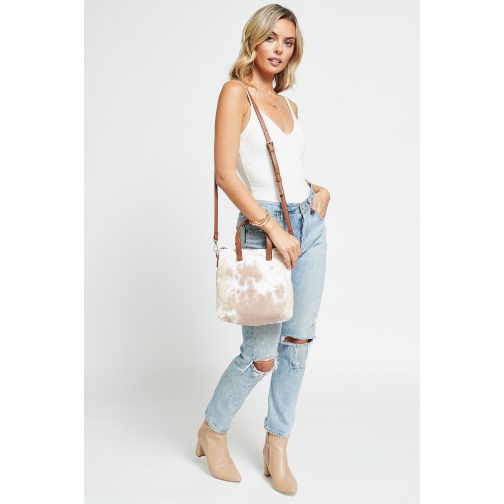 Woman wearing Natural Urban Expressions Hazel Crossbody 840611180162 View 4 | Natural