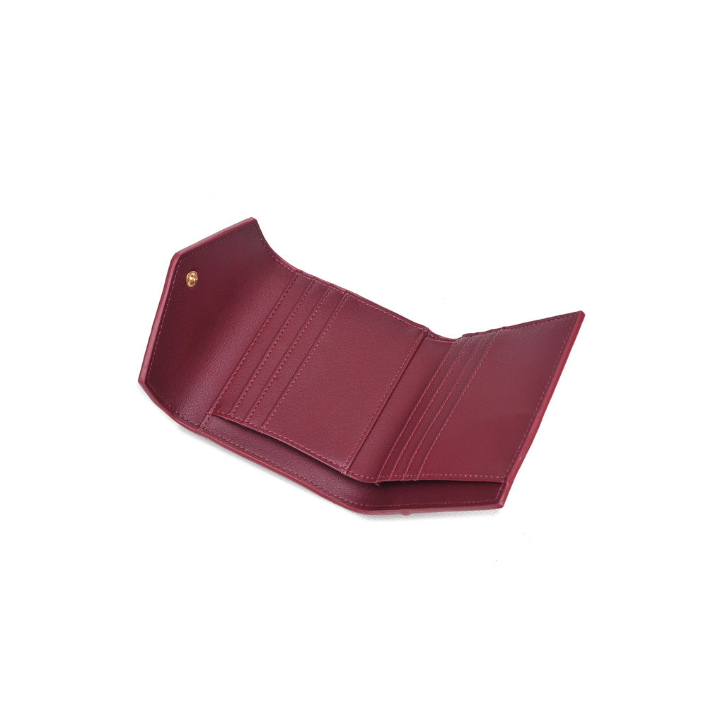 Product Image of Urban Expressions Layla Croc Wallet NA-840611154101 View 4 | Burgundy