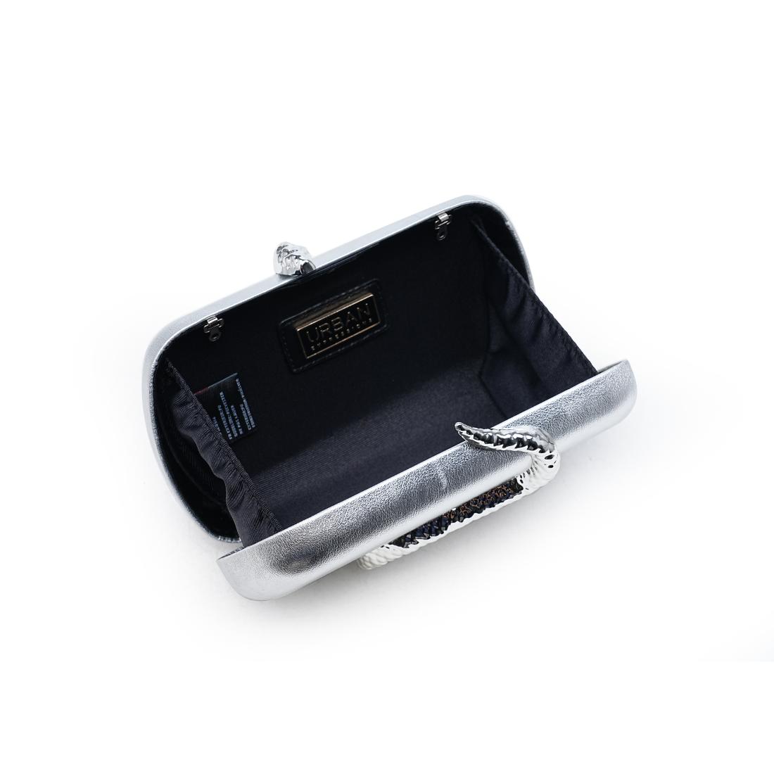 Urban Expressions Repuation Evening Bag 840504213045 View 4 | Silver