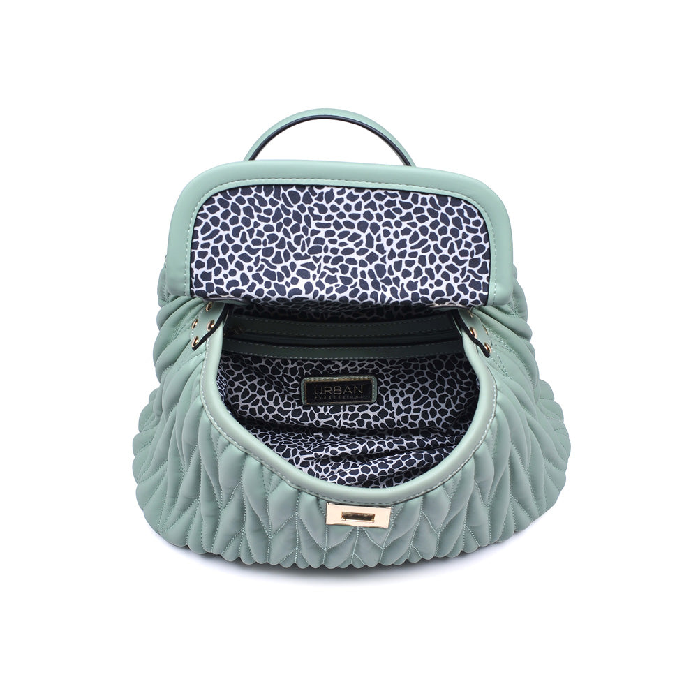 Woman wearing Mint Urban Expressions Peggy Satchel 840611160379 View 9 | Mint