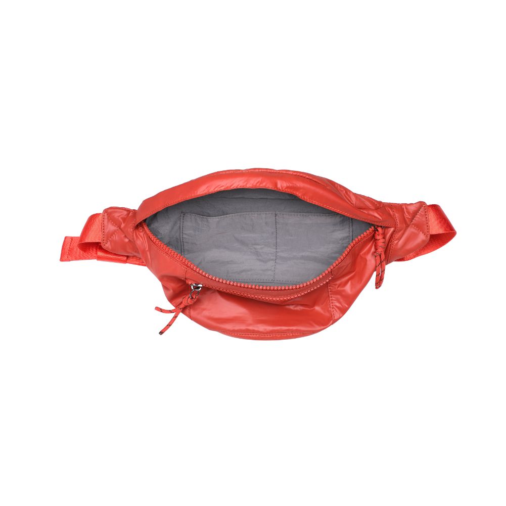 Woman wearing Rust Urban Expressions Laurence - Nylon Belt Bag 840611114860 View 9 | Rust