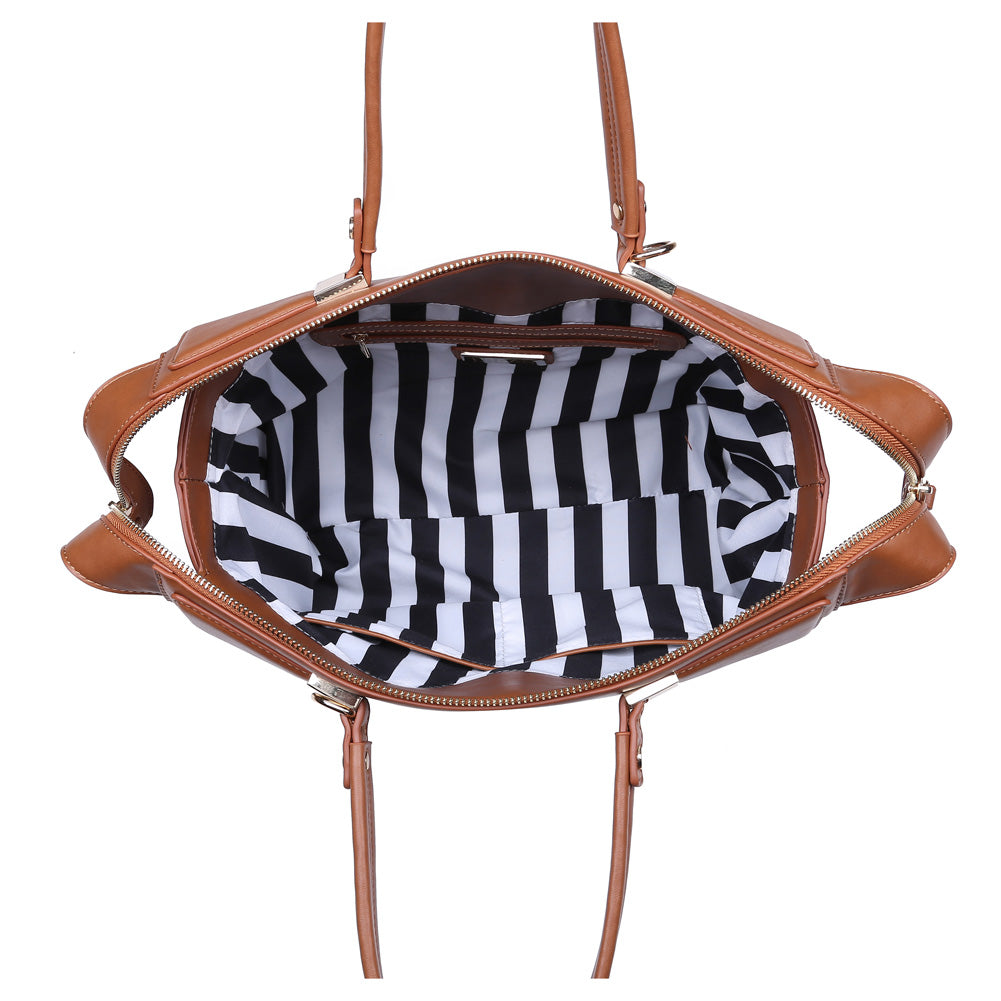 Product Image of Urban Expressions Nadia Satchel NA-840611149909 View 4 | Tan