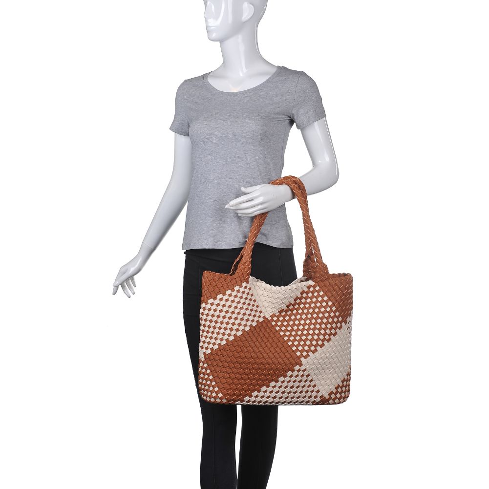 Product Image of Urban Expressions Cebu Tote 840611170767 View 5 | Tan Cream
