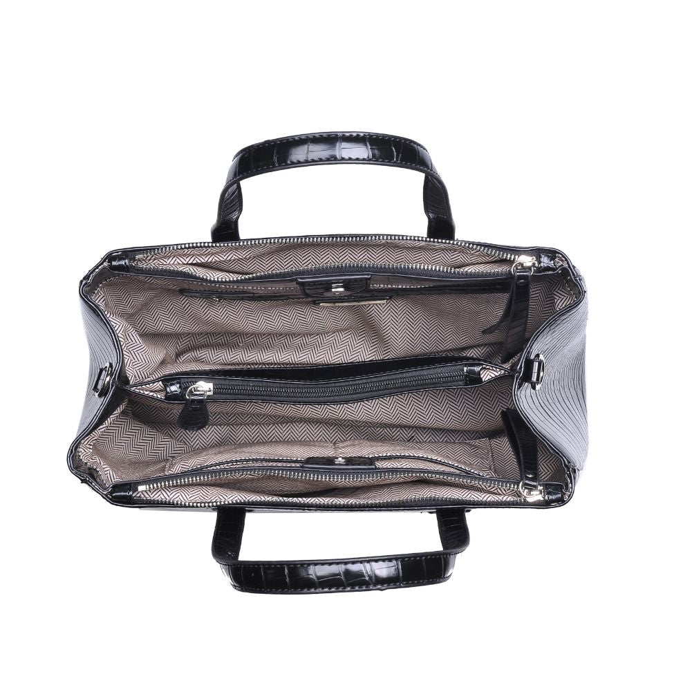 Woman wearing Black Urban Expressions Nora Satchel 840611167347 View 9 | Black