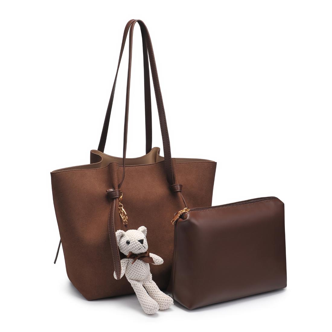 Product Image of Urban Expressions Lorenza Tote 840611199324 View 6 | Chocolate