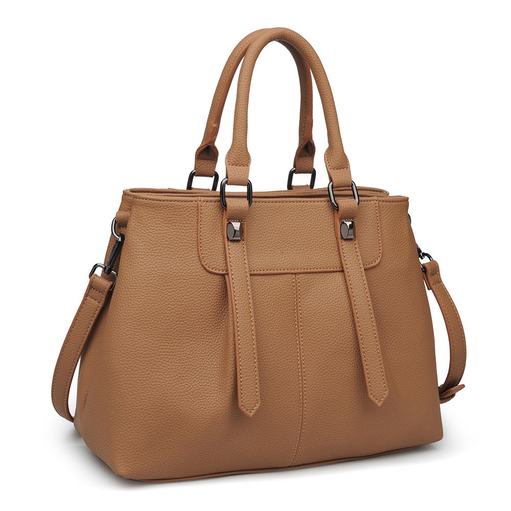 Product Image of Urban Expressions Austin Satchel NA-840611150554 View 2 | Camel