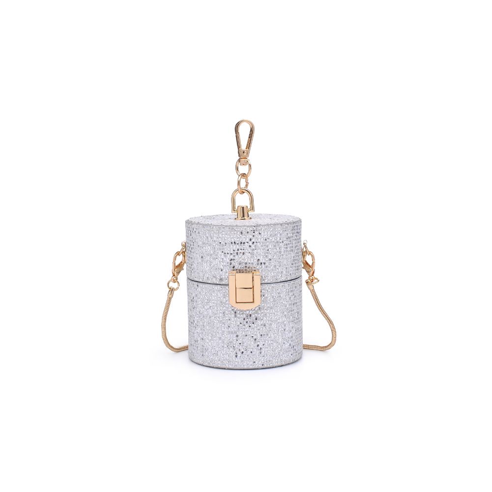 Product Image of Urban Expressions Aura Evening Bag 840611177346 View 5 | Silver