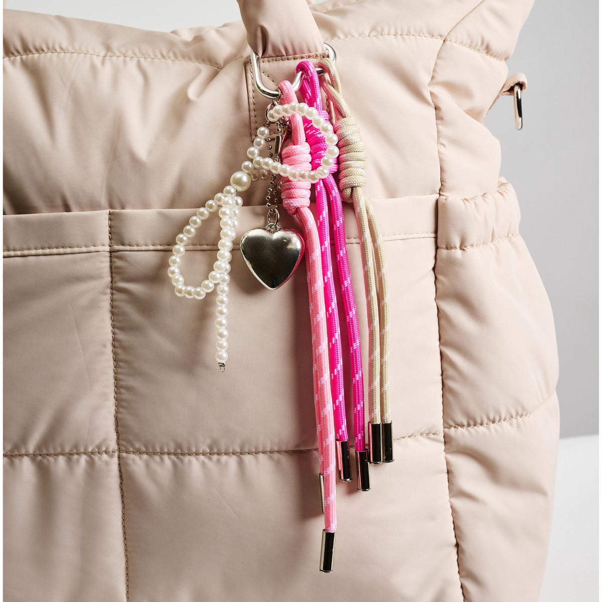 Woman wearing Multi Urban Expressions Bowie Hanging Charm 840611150653 View 1 | Multi