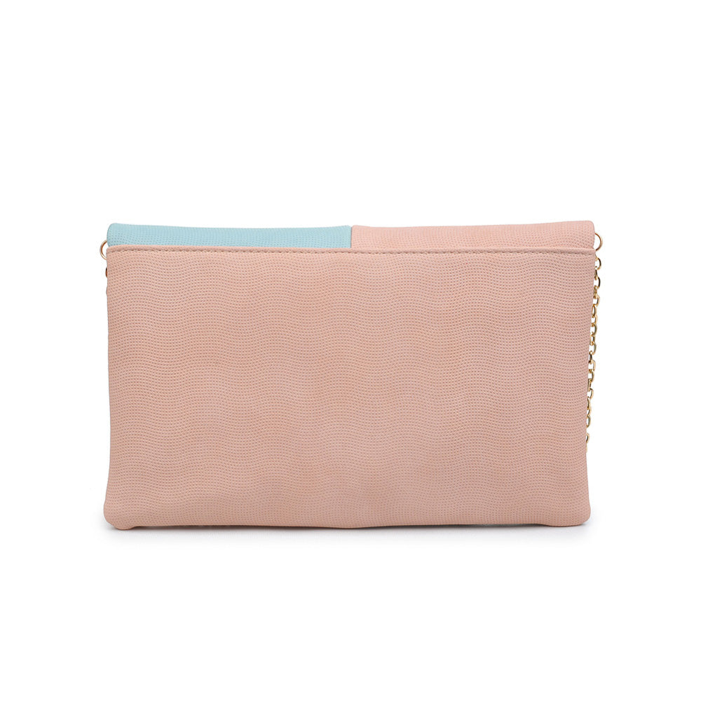 Woman wearing Nude Seafoam Urban Expressions Soraya Clutch NA-840611146779 View 7 | Nude Seafoam