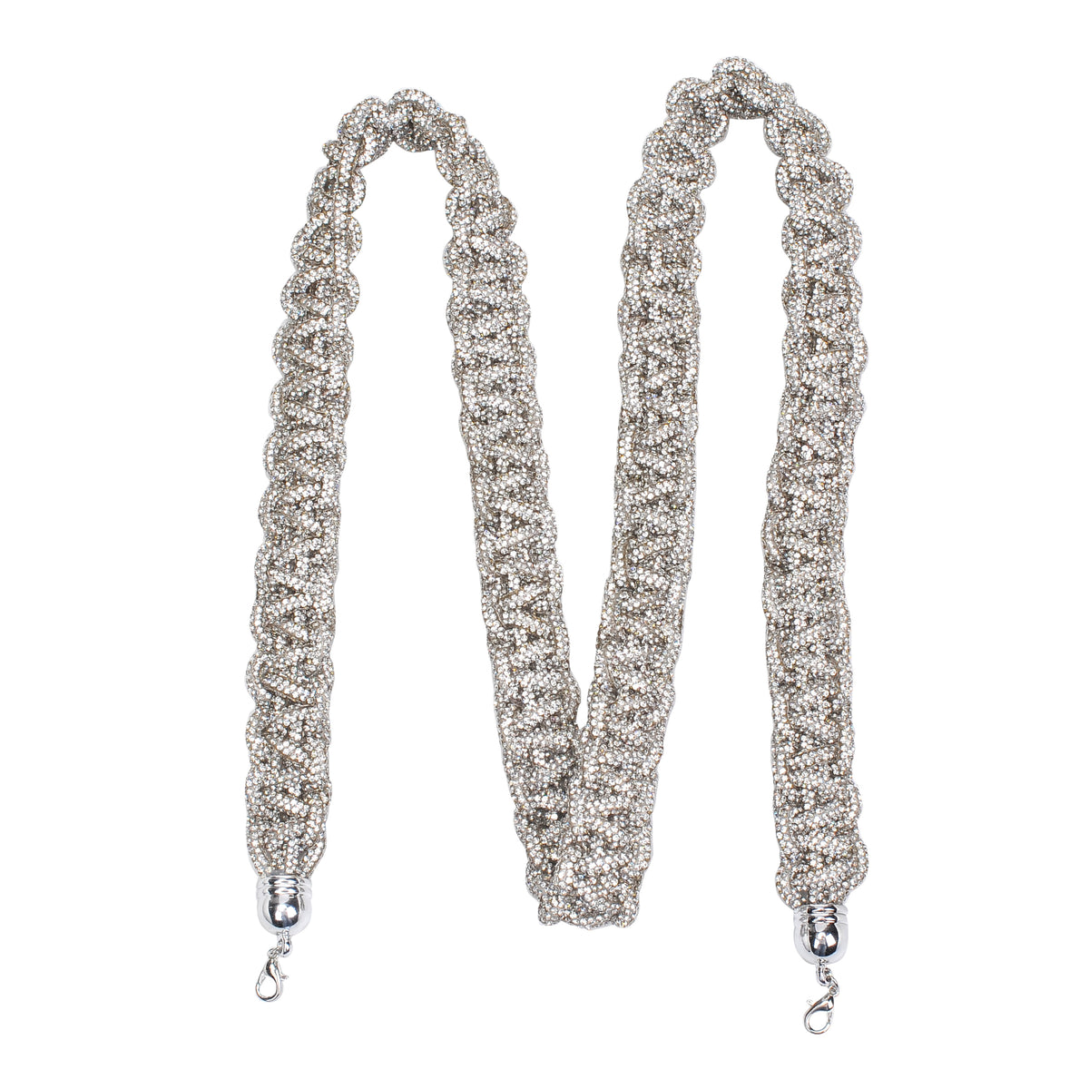 Woman wearing Silver Urban Expressions Silas Shoulder Strap 840611116369 View 7 | Silver