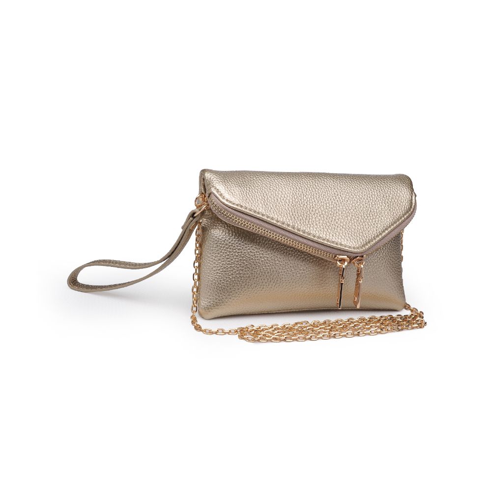 Product Image of Urban Expressions Lucy Crossbody Wristlet 840611167682 View 2 | Gold Metallic