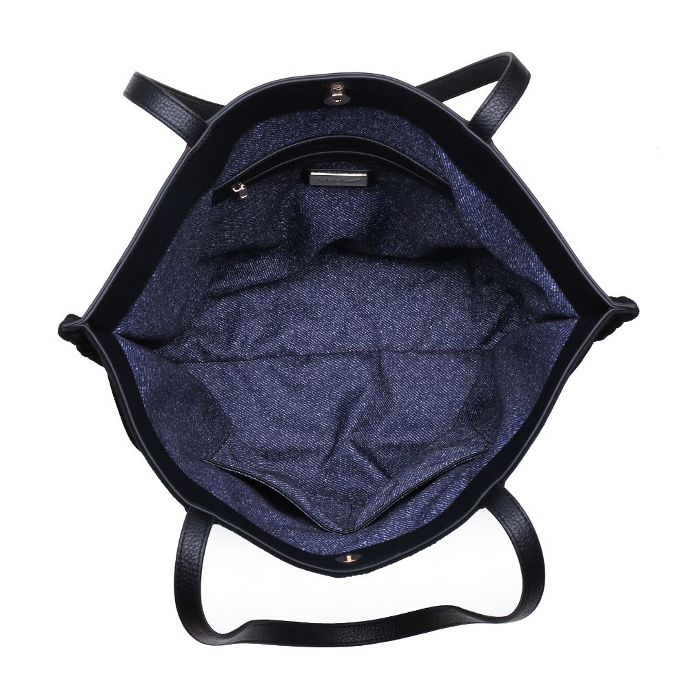 Urban Expressions Josie Tote NA-840611163738 View 4 | Black Leopard