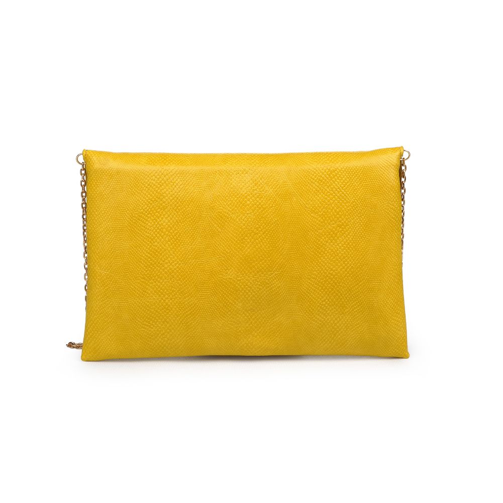 Product Image of Urban Expressions Lena Lizard Clutch 840611169334 View 3 | Canary