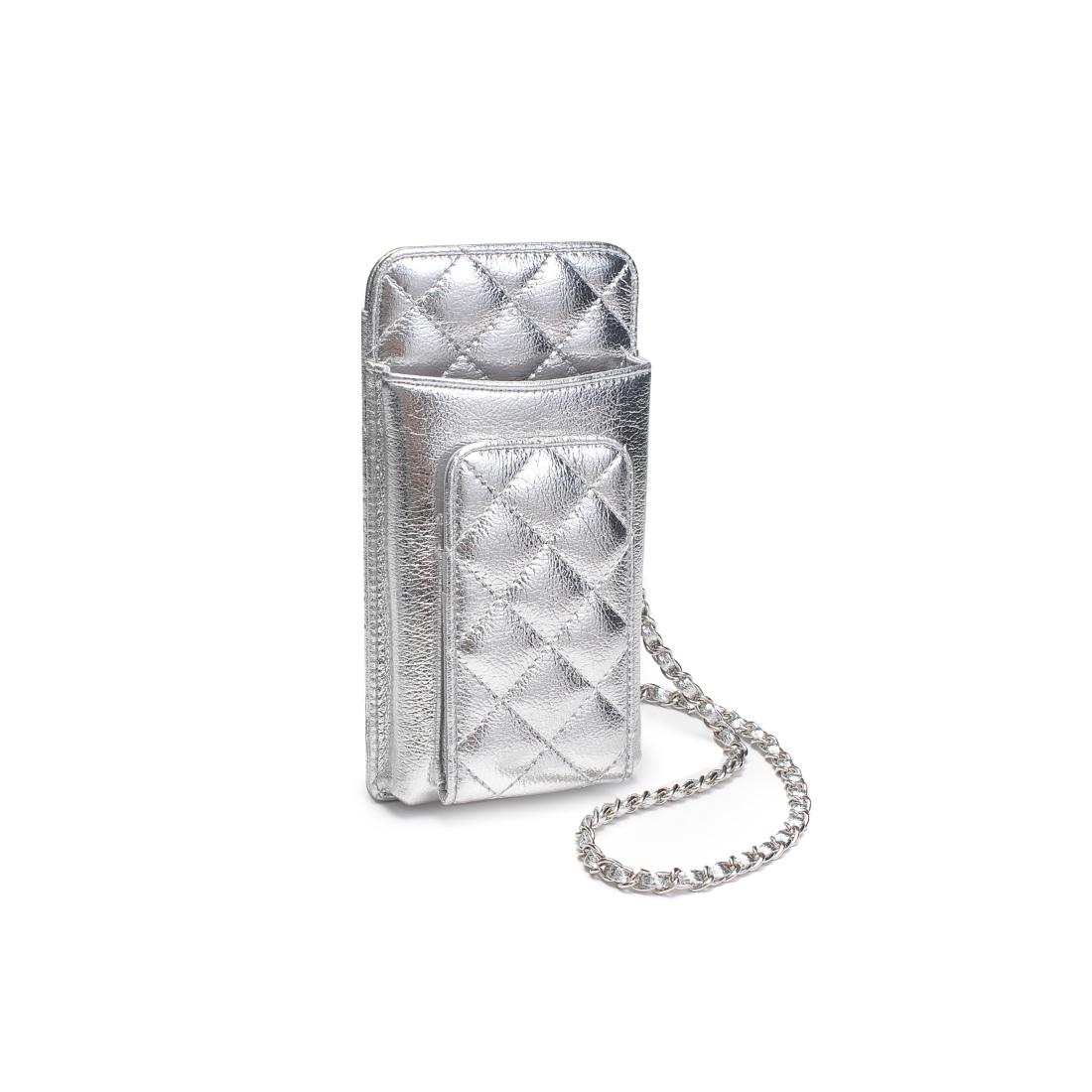 Product Image of Urban Expressions Brianna Cell Phone Crossbody 840504201370 View 6 | Silver