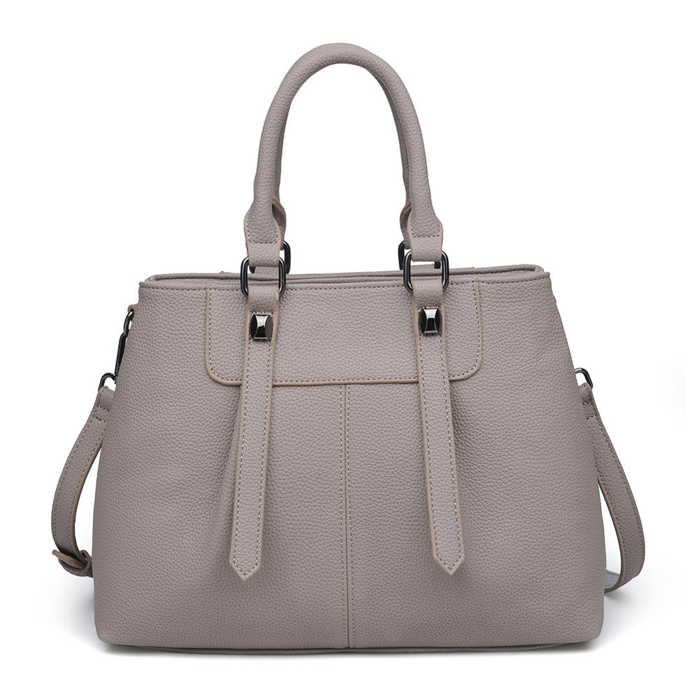 Product Image of Urban Expressions Austin Satchel NA-840611150578 View 3 | Grey